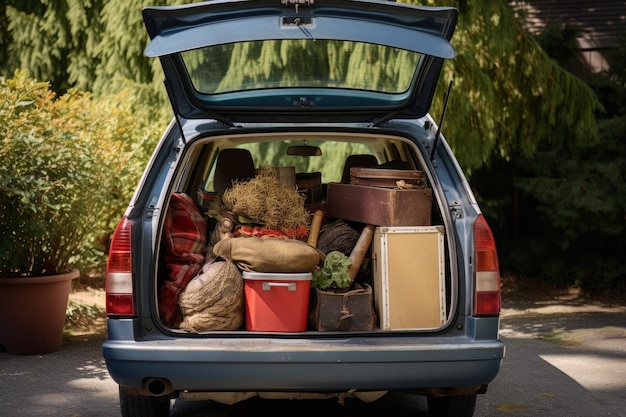 Servizio di scatole per traslochi del bagagliaio aperto Pack City Genera Ai