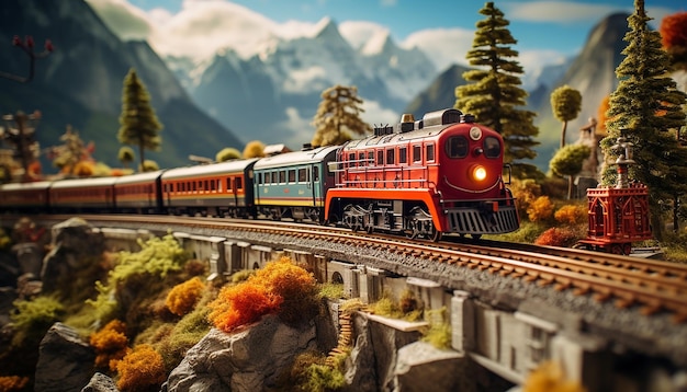 Servizio fotografico diorama ferroviario Modello realistico