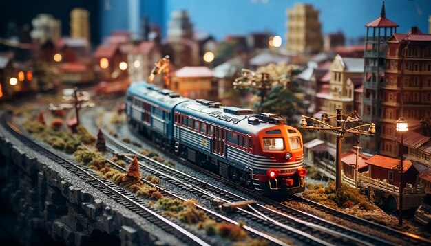 Servizio fotografico diorama ferroviario Modello realistico