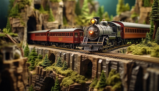 Servizio fotografico diorama ferroviario Modello realistico