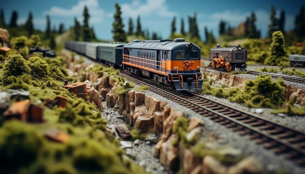 Servizio fotografico diorama ferroviario Modello realistico