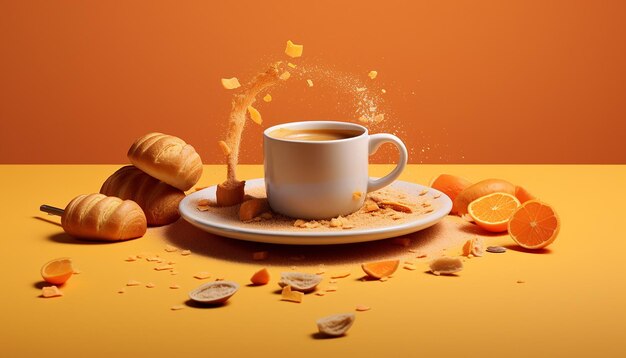 Servizio fotografico pubblicitario colazione minima Fotografia commerciale