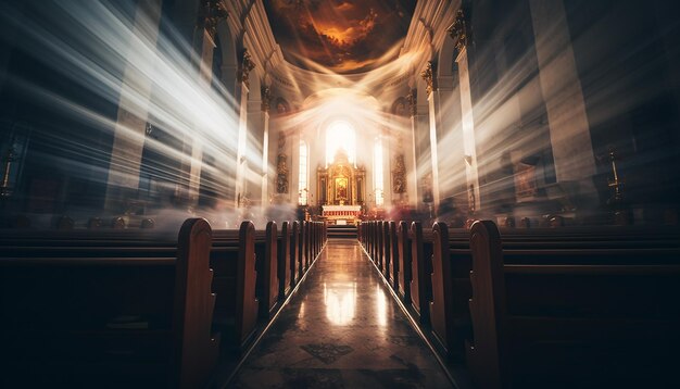 Servizio fotografico realistico emotivo editoriale del cristianesimo