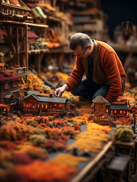 Servizio fotografico TiltShift Bellezza e creatività di un produttore di tappeti scattato con un TiltShift L