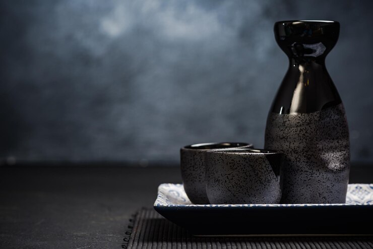 Set da sakè tradizionale in ceramica