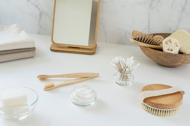 Set di accessori da bagno ecologici