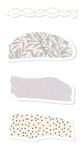 Set di banner a disegno trasparente png