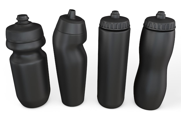 Set di bottiglie sportive modelli 3D