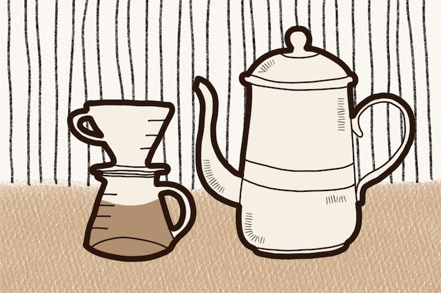 Set di cartoline da caffè per viaggi