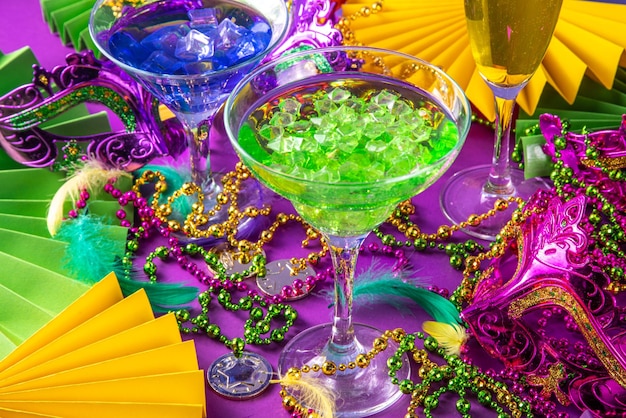 Set di cocktail Mardi gras