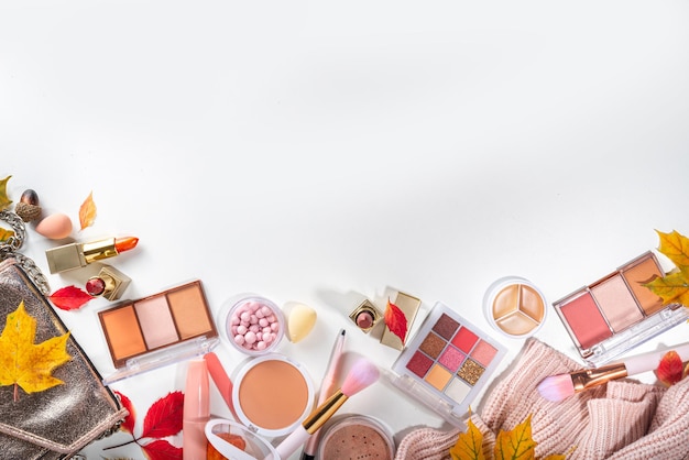 Set di cosmetici per il trucco autunnale