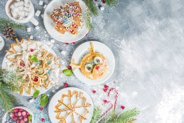 Set di frittelle per la colazione di Natale