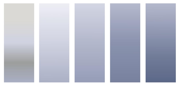 Set di gradienti colori pastello liscio brillante gradiente disegni per dispositivi computer e moderni