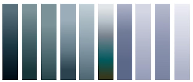 Set di gradienti colori pastello liscio brillante gradiente disegni per dispositivi computer e moderni