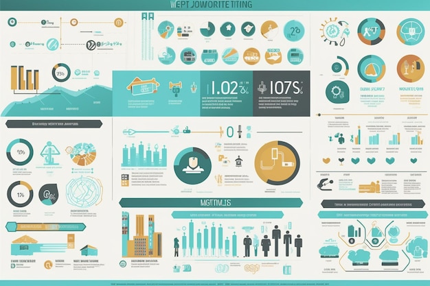 Set di icone di Internet di cose infografica