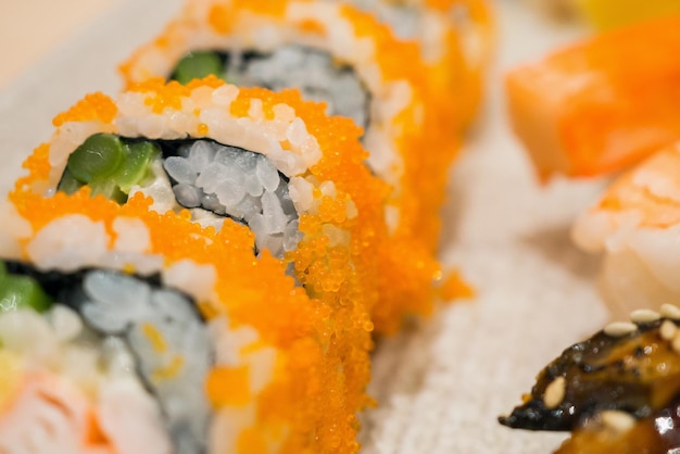 Set di maki per sushi giapponese