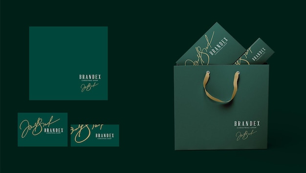 Set di modelli di borse da spesa di lusso