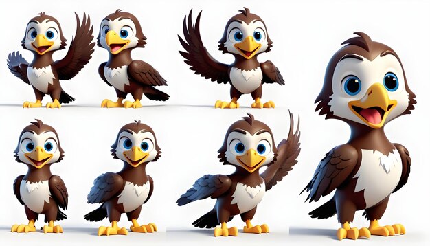 Set di personaggi 3D EAGLE