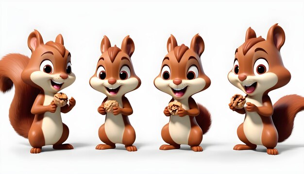 Set di personaggi 3D SQUIRRELL SQUIRELL