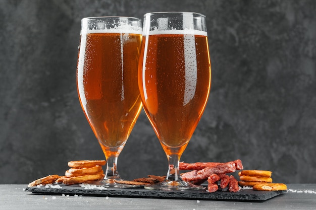 set di spuntini birra e appetitosi birra.