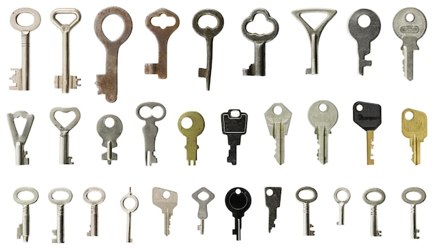 Set di vecchie chiavi