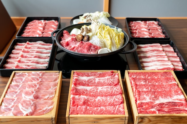 Set giapponese Sukiyaki