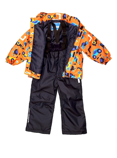 Set per bambini di giacca e pantaloni caldi e luminosi per il freddo Abbigliamento per bambini