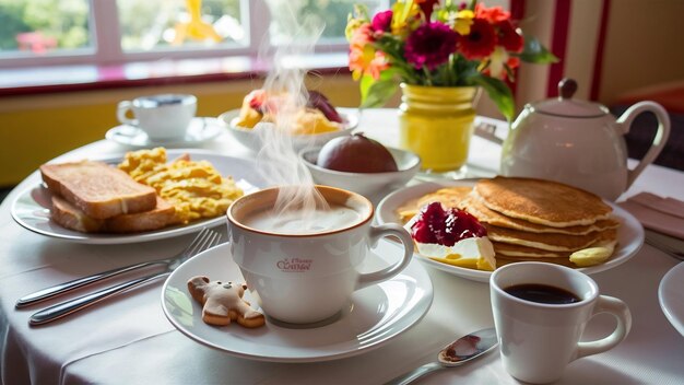 Set per la colazione in albergo