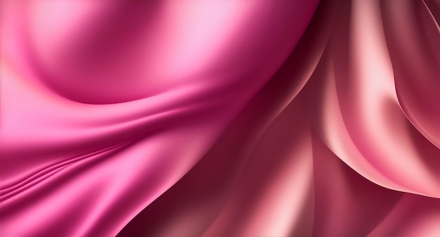 seta rosa elegante liscia o sfondo di nozze con trama satinata ai generativa