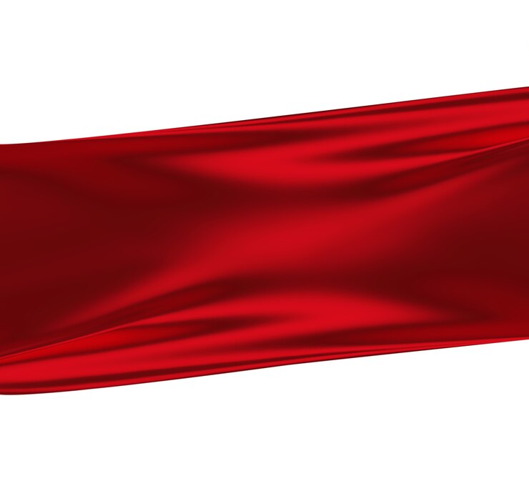 Foto seta rossa su sfondo bianco