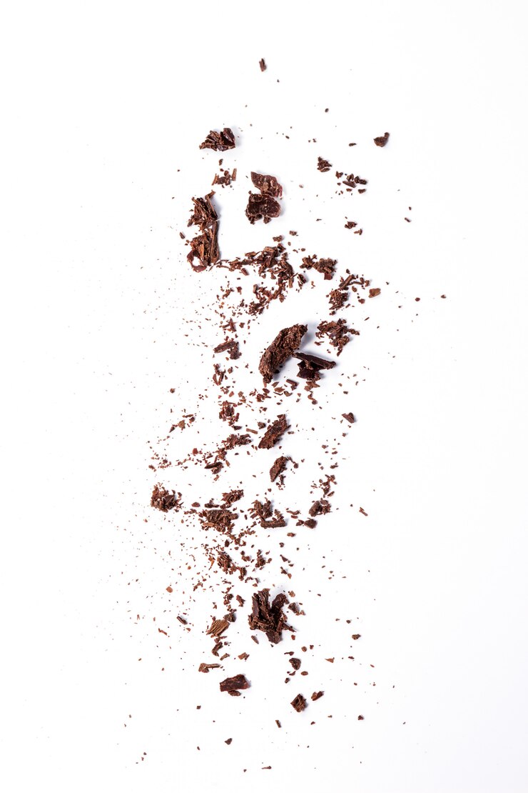 Setacciare le gocce di cioccolato