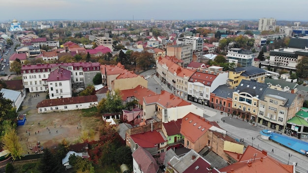 Settembre uzhhoroh zakarpatyya ucraina questo è uno scorcio della parte vecchia della città europea uzhgorod