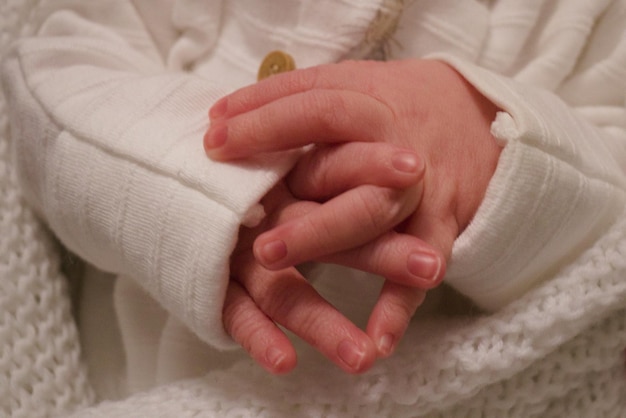 Sezione centrale del bambino a casa