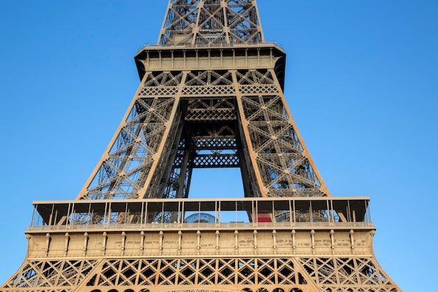 Sezione del monumento della Torre Eiffel, Parigi, Francia