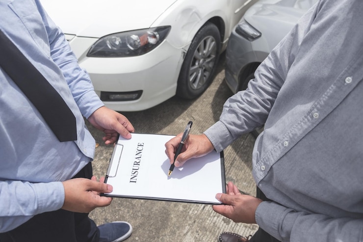 Foto sezione inferiore del modulo di domanda di firma del cliente detenuta dall'agente