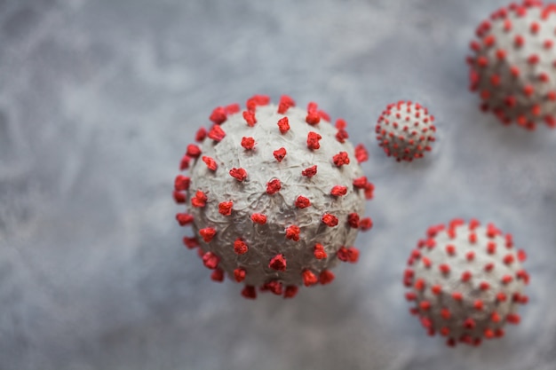 Sfera Coronavirus modello 3d