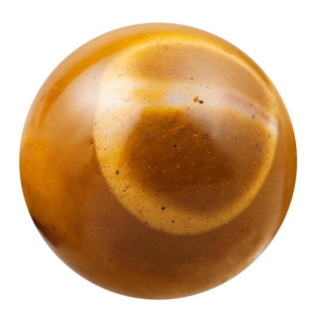 Sfera di pietra preziosa minerale naturale marrone Mookaite