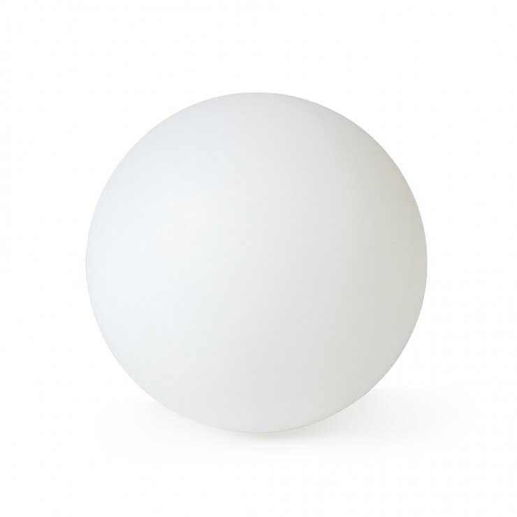 Foto sfera di ping-pong isolata su bianco