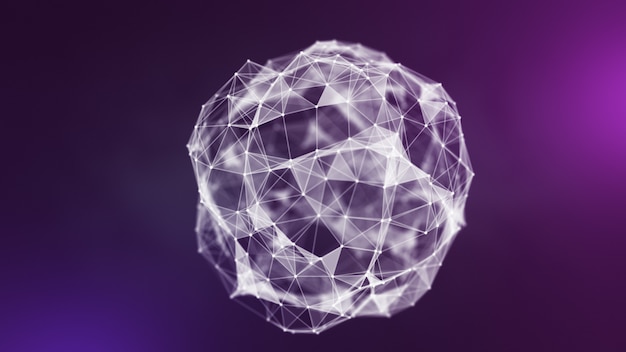 Sfera di rete viola