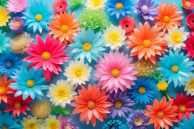 sfocamento dello sfondo di fiori di plastica