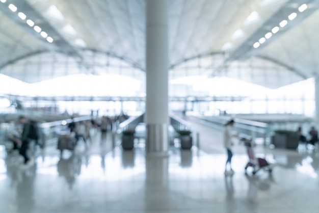 sfocatura astratta e aeroporto sfocato