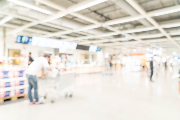 sfocatura astratta e centro commerciale sfocato e al dettaglio