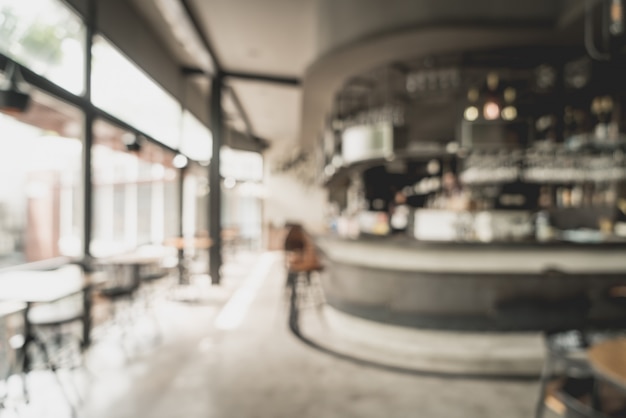 sfocatura astratta e defocused in ristorante e caffè per lo sfondo