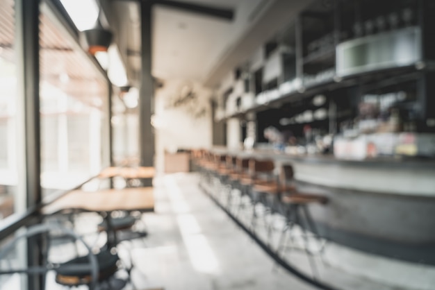 sfocatura astratta e defocused in ristorante e caffè per lo sfondo