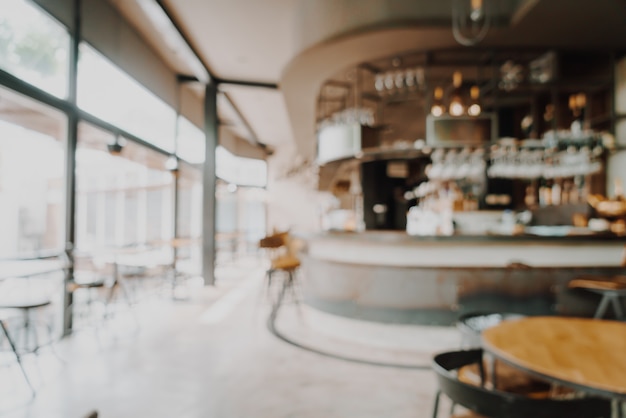 sfocatura astratta e defocused in ristorante e caffè per lo sfondo