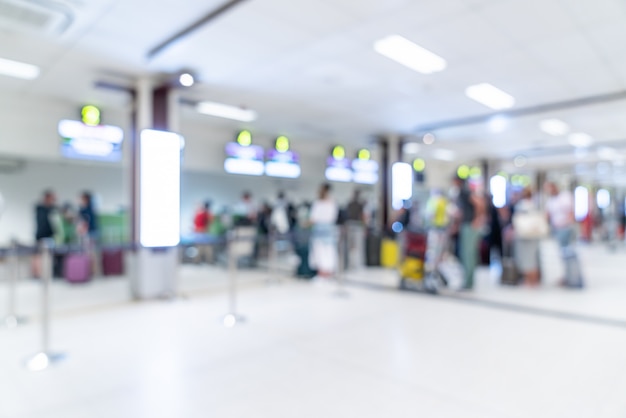 sfocatura astratta in aeroporto per