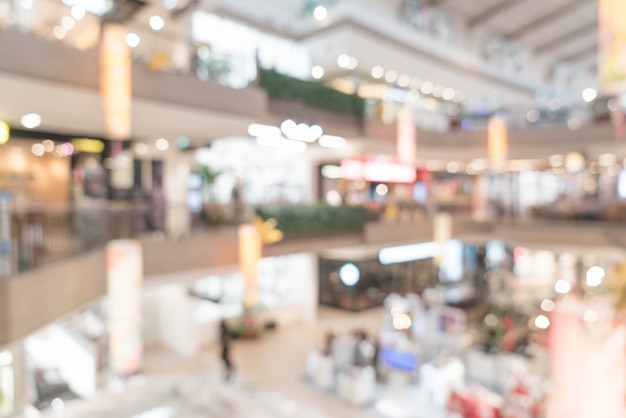 sfocatura astratta negozio al dettaglio di lusso nel centro commerciale