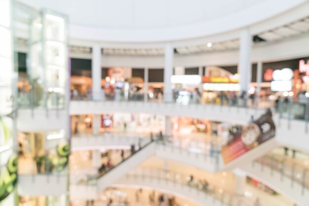 sfocatura astratta nel centro commerciale di lusso e al dettaglio