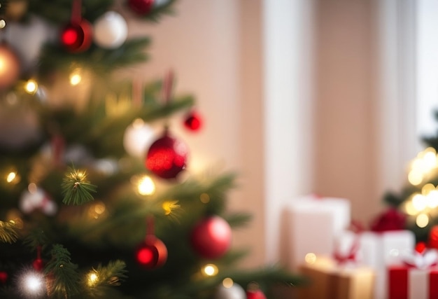 Sfocatura della decorazione dell'albero di Natale Albero di Natale