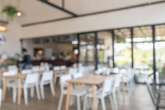 Sfocatura interna del ristorante Cafe per lo sfondo